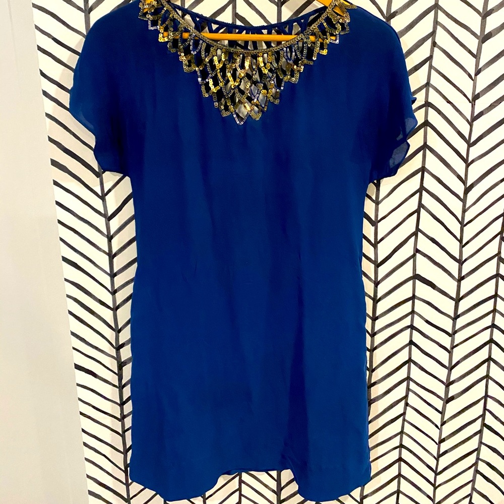 BCBG MaxAzria Royal Blue / Sequin Dress
